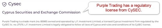 Purple Trading Regulation Purple Trading Regulation