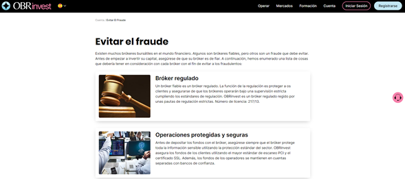 Regulación y seguridad - OBRinvest Regulación y seguridad - OBRinvest