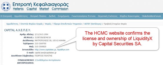LiquidityX HCMC License LiquidityX HCMC License