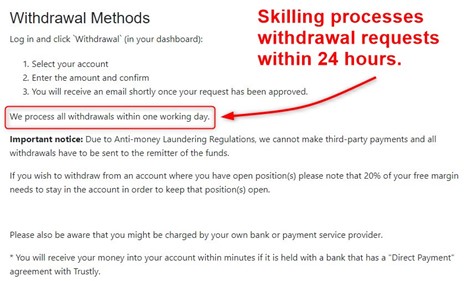 Skilling Withdrawals