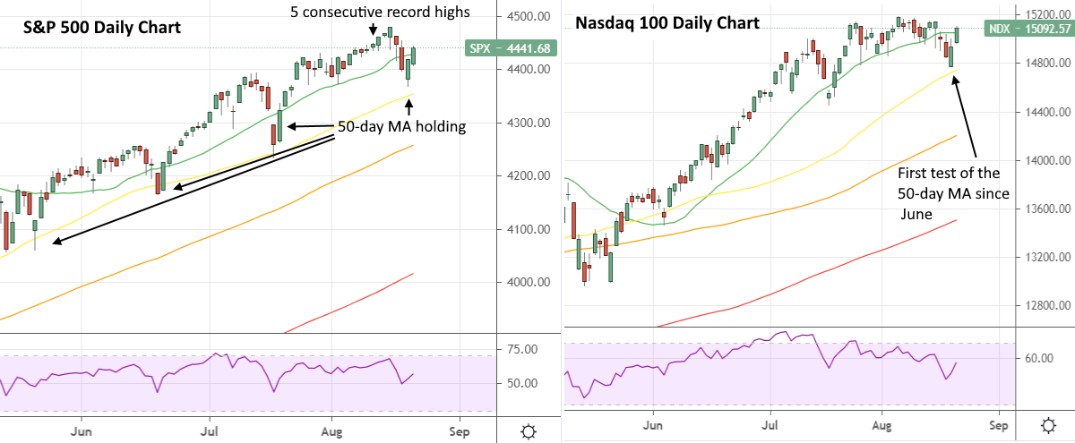 S&P 500 Index & NASDAQ 100 Index S&P 500 Index & NASDAQ 100 Index