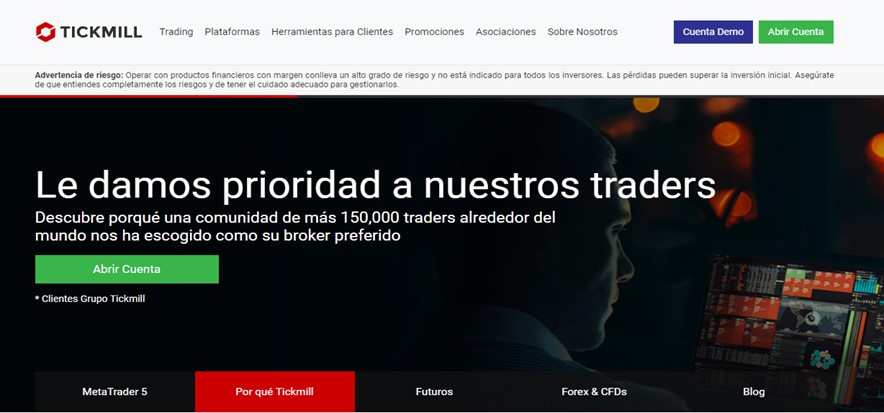 Página Principal de Tickmill Página Principal de Tickmill