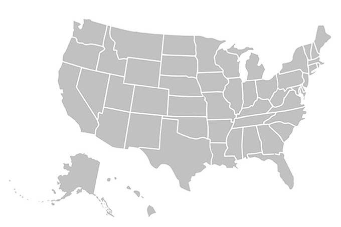 الولايات المتحدة- خارطة الولايات