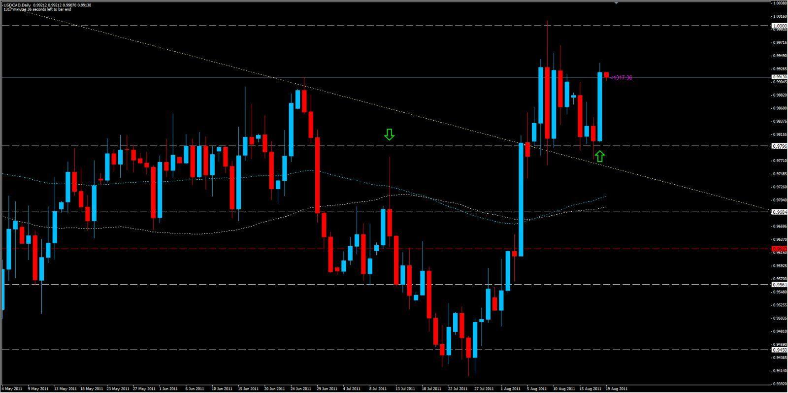 USD/CAD Analysis, August 19, 2011