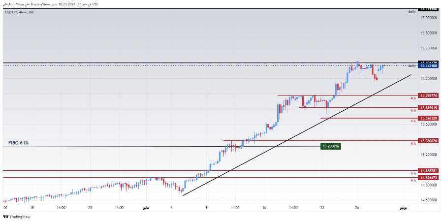 الرسم البياني لزوج الليرة التركية/الدولار الأمريكي الرسم البياني لزوج الليرة التركية/الدولار الأمريكي
