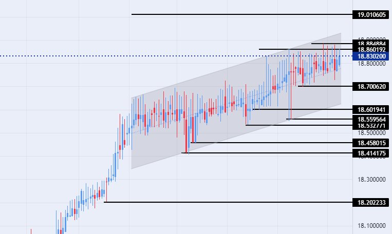 الرسم البياني لزوج الليرة التركية/الدولار الأمريكي