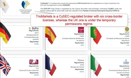 TrioMarkets Regulation TrioMarkets Regulation