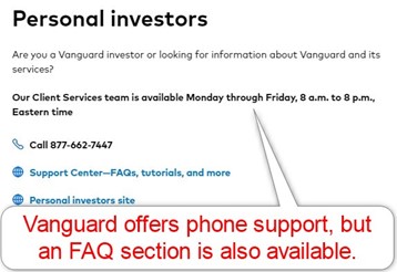 Vanguard Customer Support Vanguard Customer Support