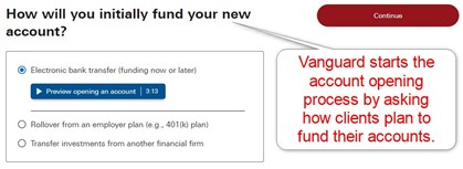 Vanguard Account Opening Vanguard Account Opening