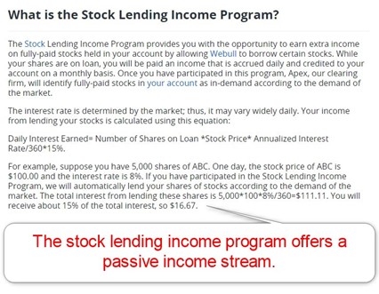 Webull Stock Lending Income Program Webull Stock Lending Income Program