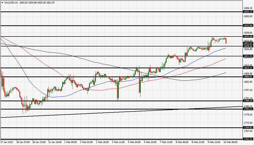 الرسم البياني اليومي للذهب