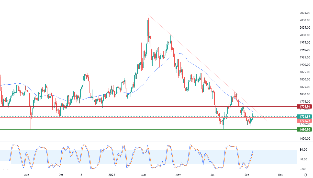 الرسم البياني اليومي للذهب الرسم البياني اليومي للذهب