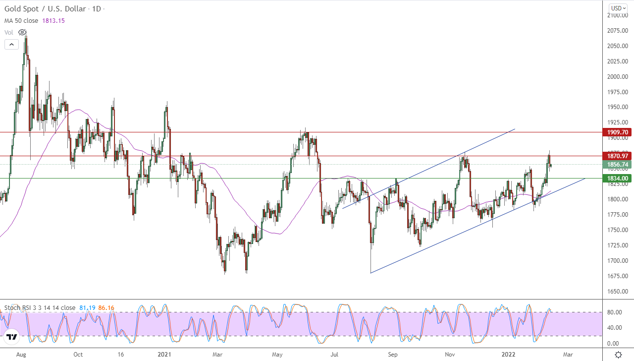 الرسم البياني اليومي للذهب الرسم البياني اليومي للذهب