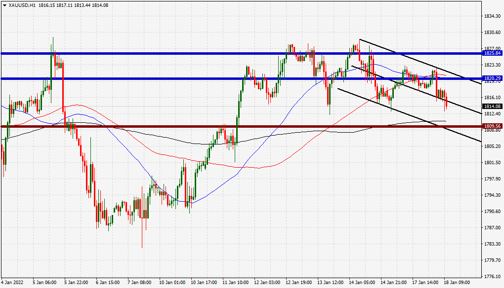 الرسم البياني اليومي للذهب