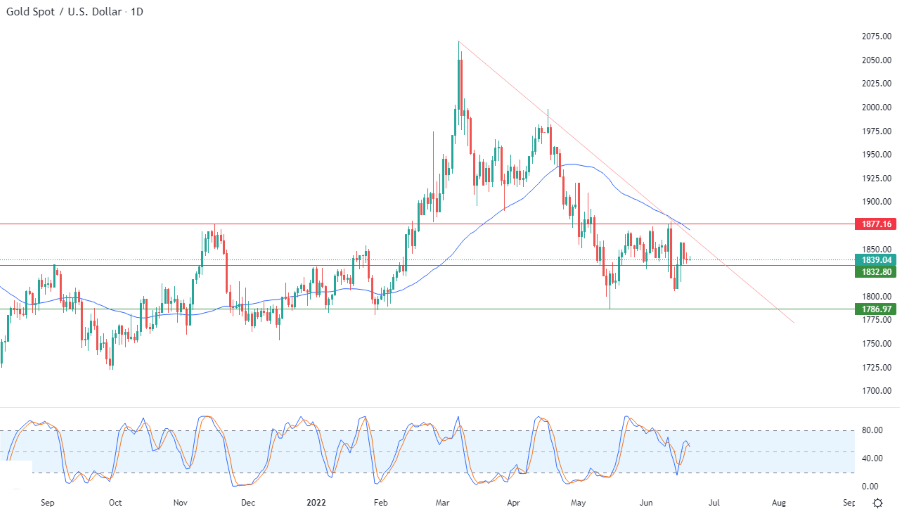 الرسم البياني اليومي للذهب الرسم البياني اليومي للذهب