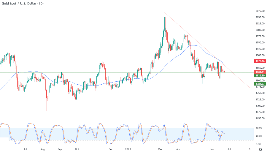 الرسم البياني اليومي للذهب الرسم البياني اليومي للذهب