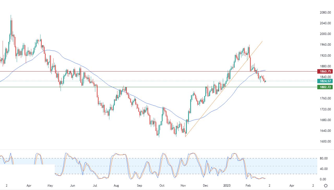 الرسم البياني اليومي للذهب الرسم البياني اليومي للذهب