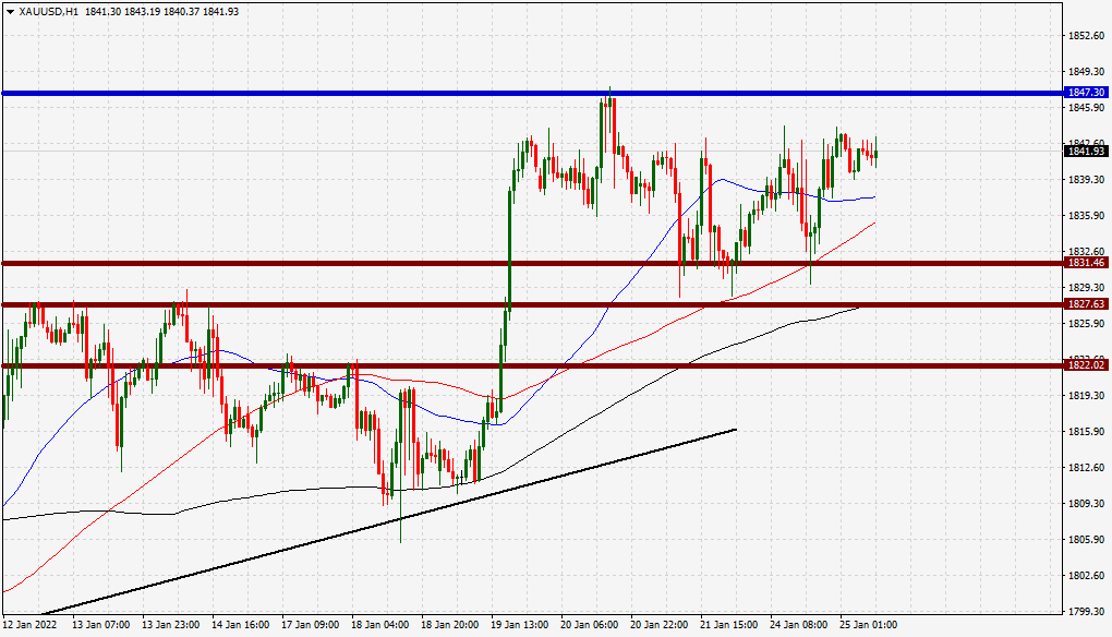 الرسم البياني اليومي للذهب