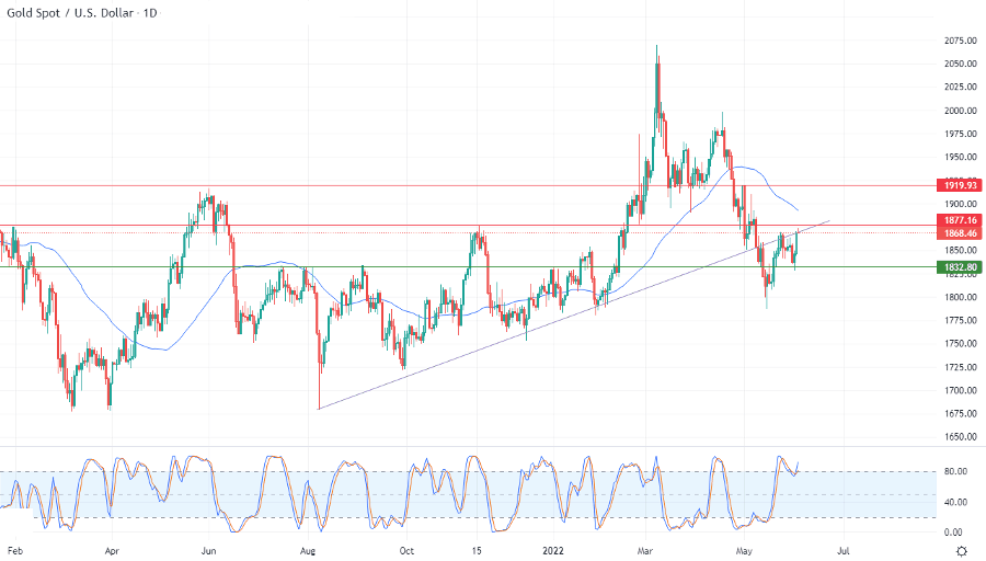 الرسم البياني اليومي للذهب الرسم البياني اليومي للذهب