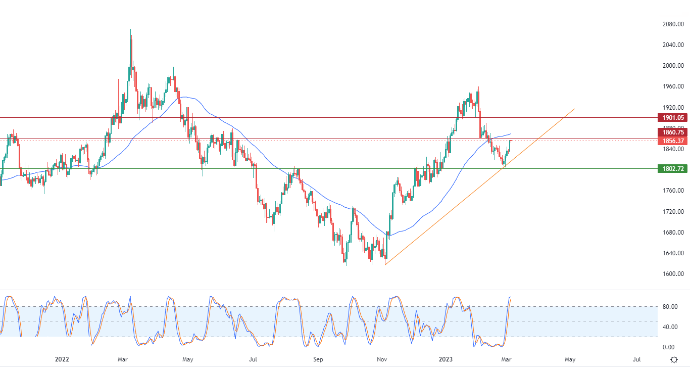الرسم البياني اليومي للذهب الرسم البياني اليومي للذهب