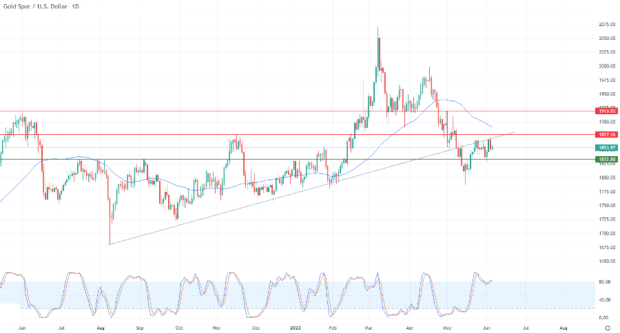 الرسم البياني اليومي للذهب الرسم البياني اليومي للذهب