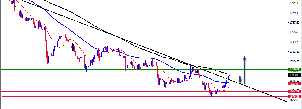 الرسم البياني اليومي للذهب الرسم البياني اليومي للذهب
