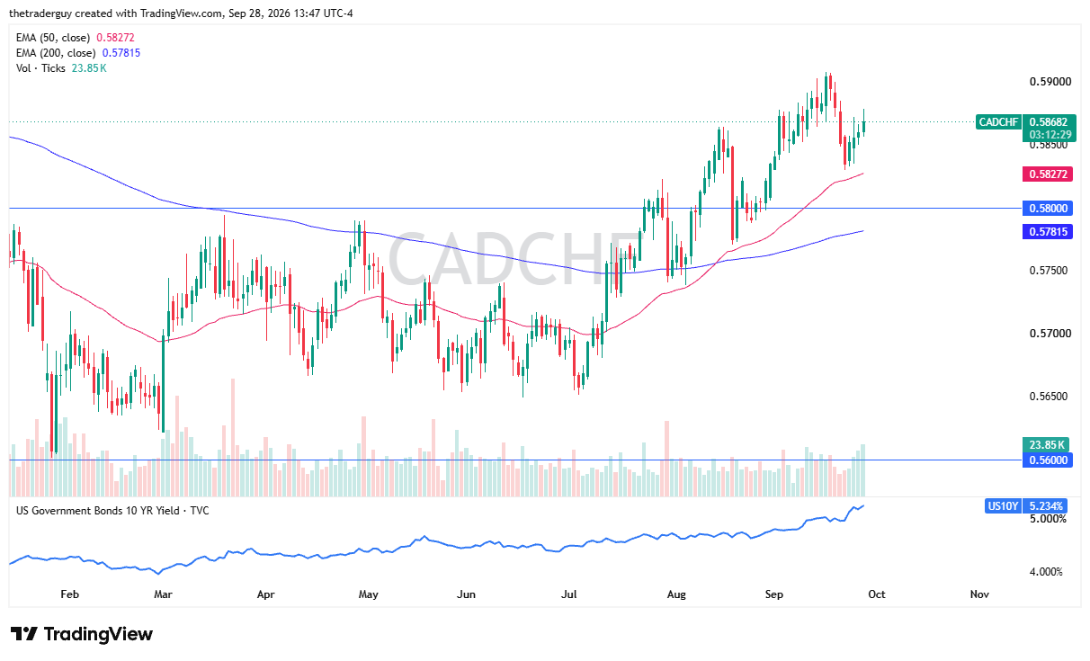 CAD/CHF daily chart