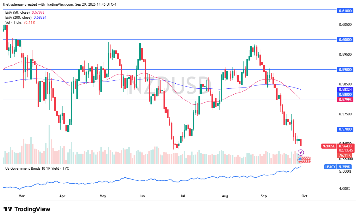 NZD/USD daily chart